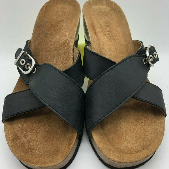 Vionic Shoes - Vionic Mallorca Strap Orthoheel Cork Wedge 41